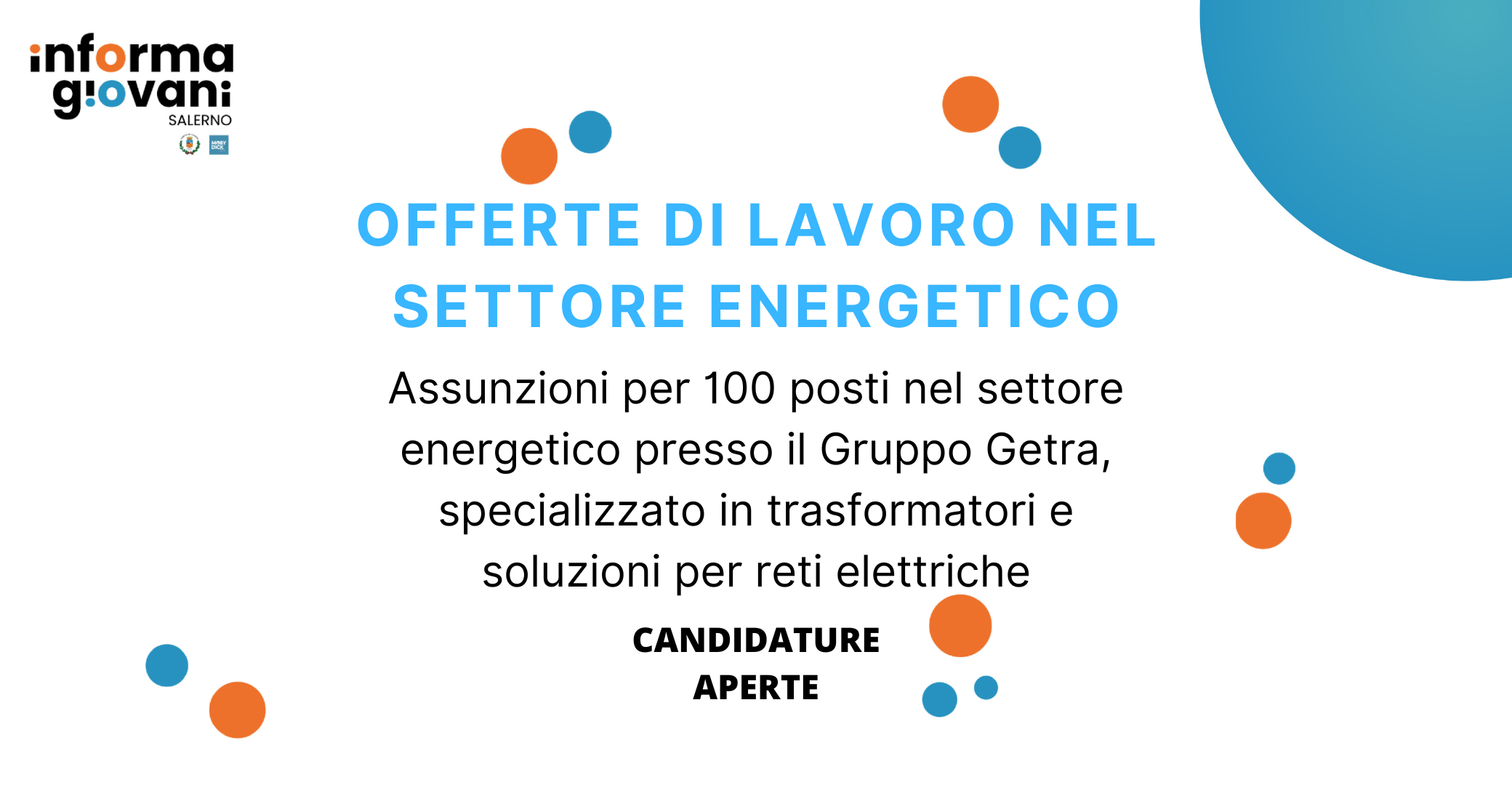 OFFERTE DI LAVORO NEL SETTORE ENERGETICO