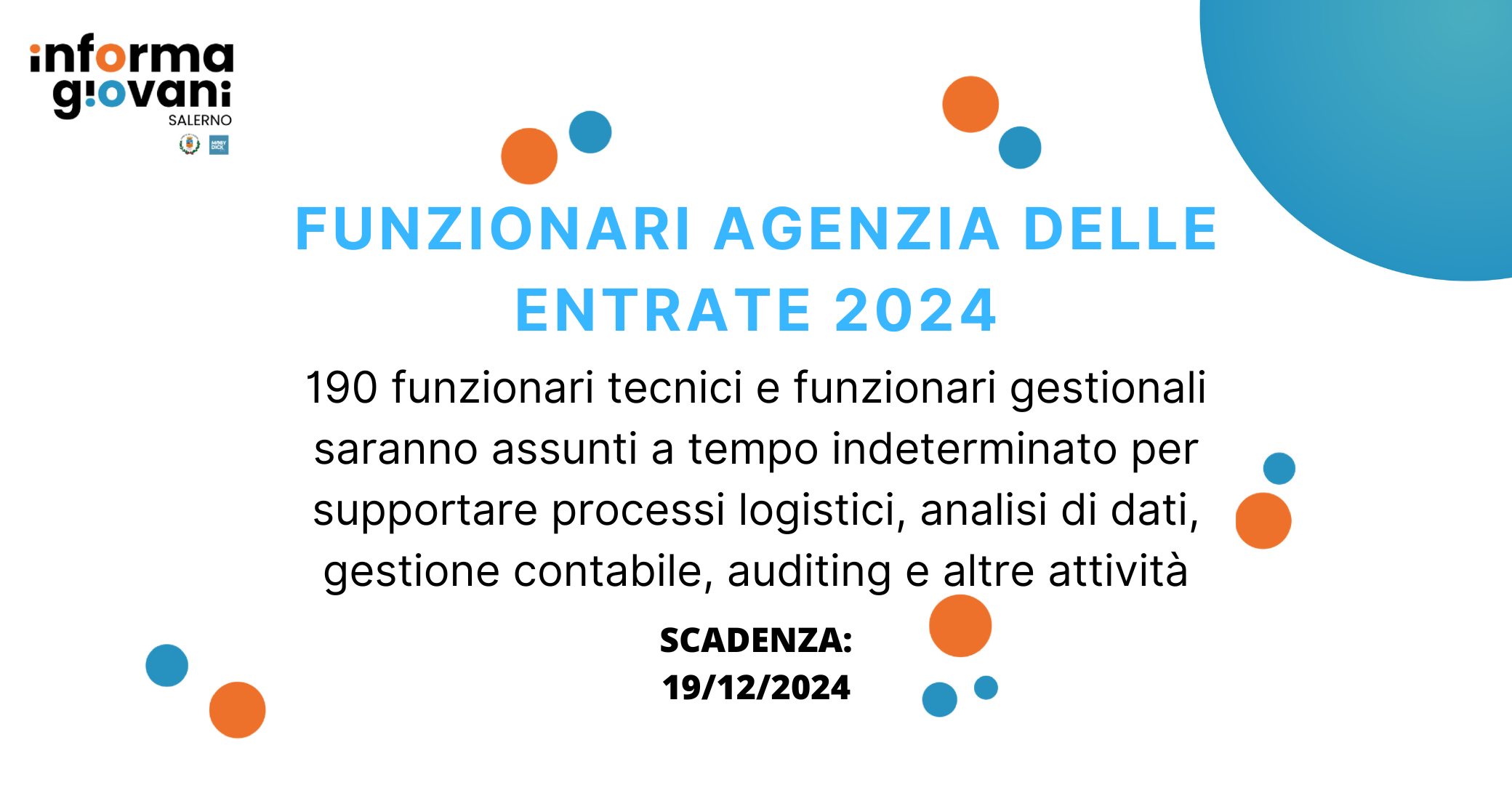 FUNZIONARI AGENZIA DELLE ENTRATE 2024