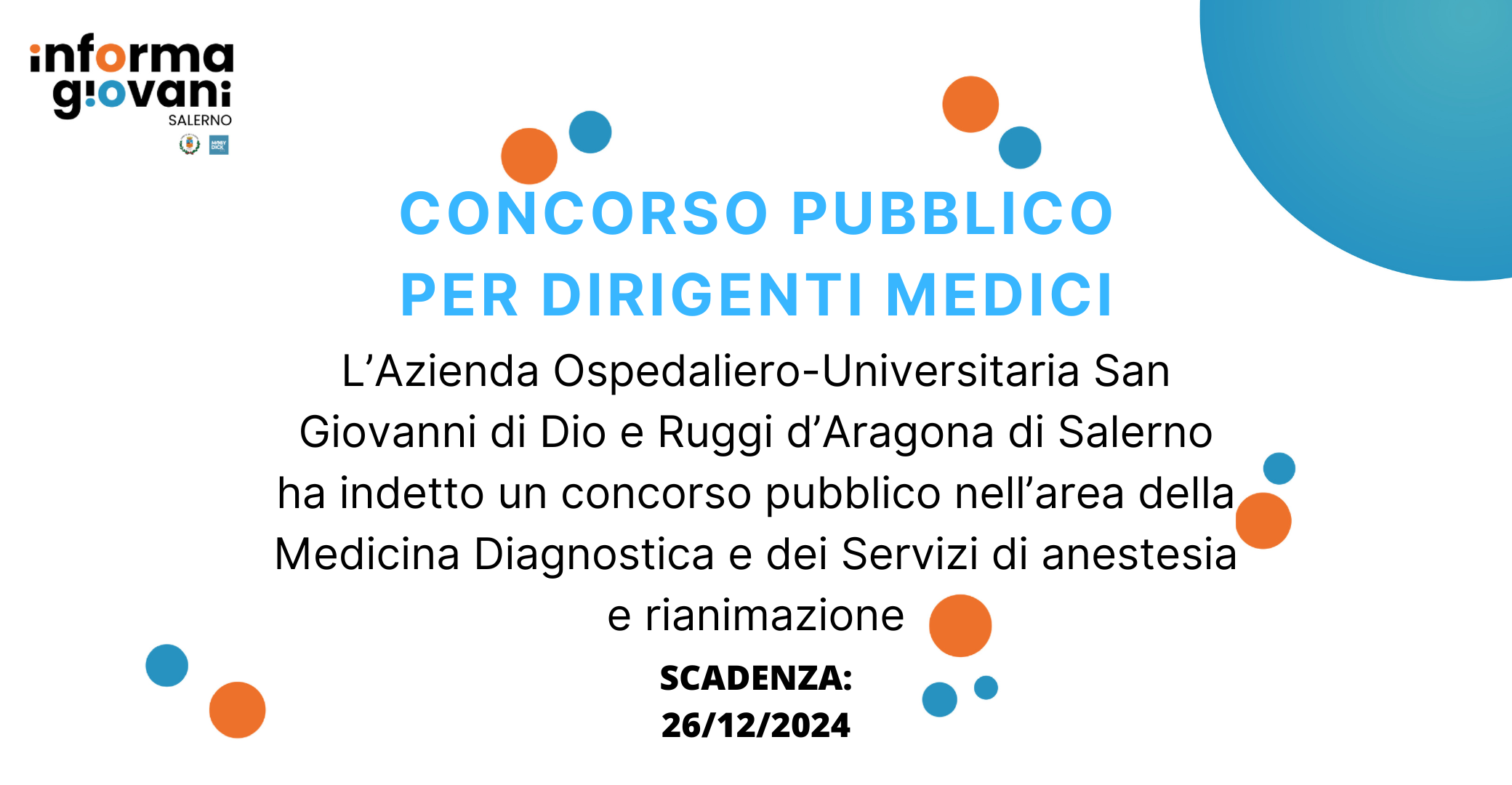 CONCORSO PUBBLICO PER DIRIGENTI MEDICI