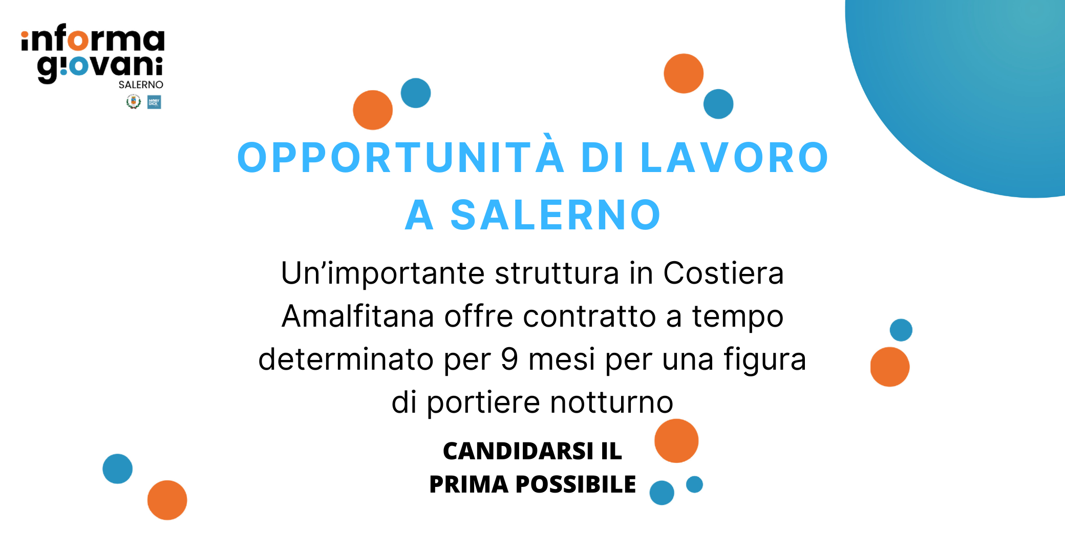 OPPORTUNITÀ DI LAVORO A SALERNO